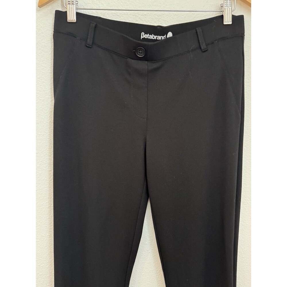 Betabrand Womens Pants Black Bootcut Dress Yoga Ponte Knit Stretch Size Large - Picture 3 of 8